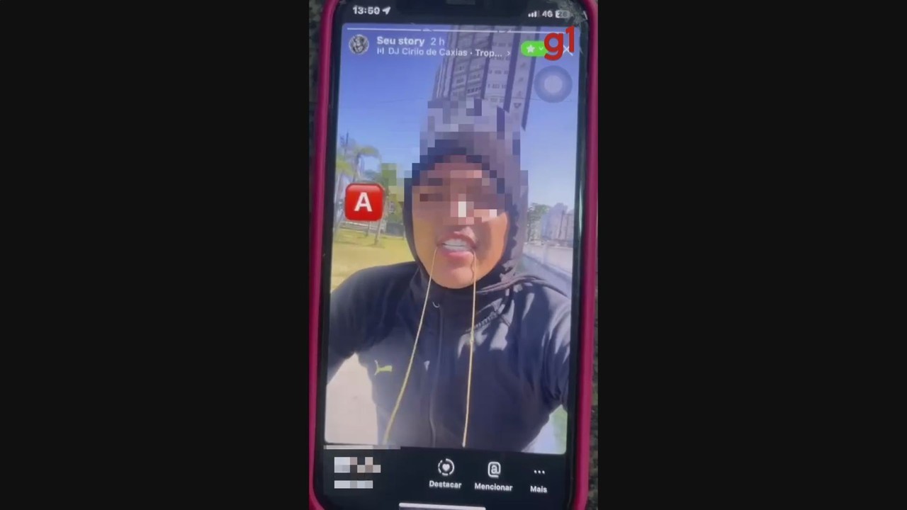 Jovem é preso após roubar corrente e gravar story mordendo acessório no litoral de SP; VÍDEO | Santos e Região