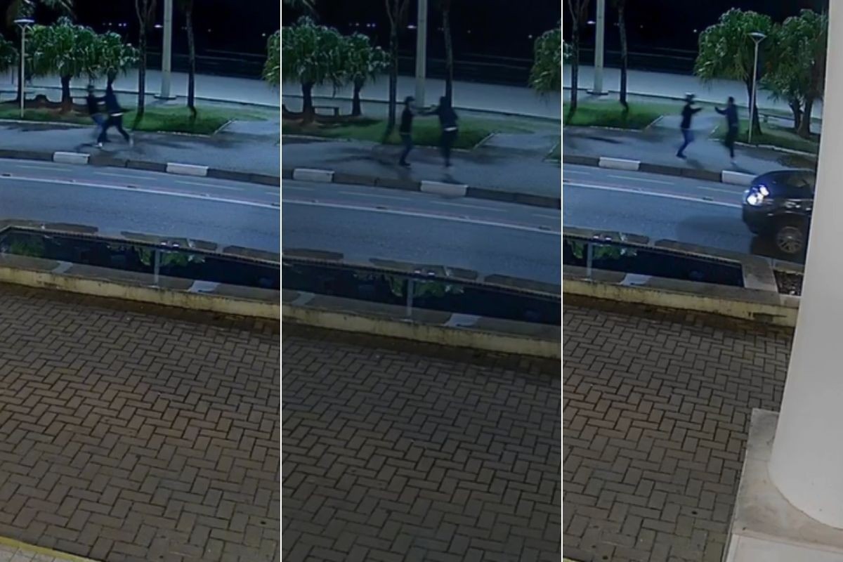 Turista peruano é assaltado e ladrão dá tiro para o alto para intimidá-lo na orla de Guarujá; VÍDEO | Santos e Região