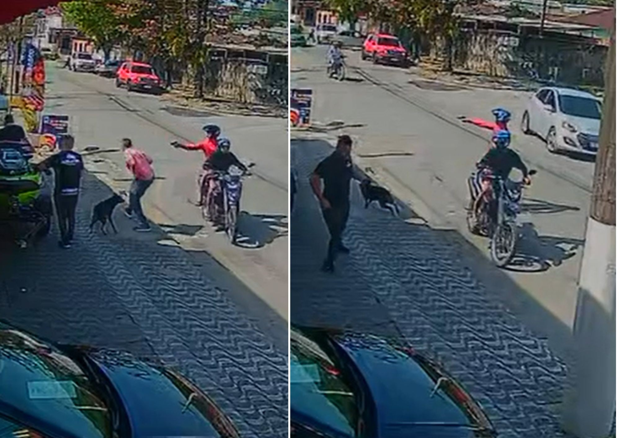VÍDEO: Criminoso atira em homem em frente a comércio em Guarujá, mas arma falha | Santos e Região