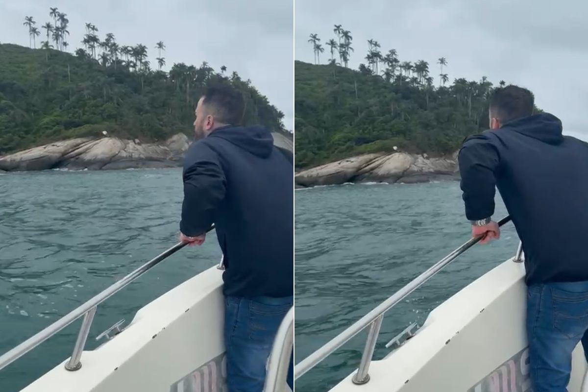 Vídeo mostra familiar gritando nome de tripulantes de lancha desaparecida