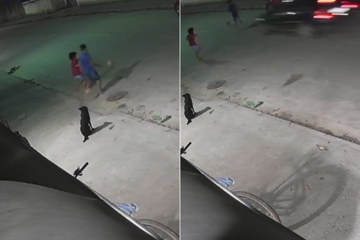 Menino de 10 anos é atropelado por carro enquanto brincava com bola em Bertioga