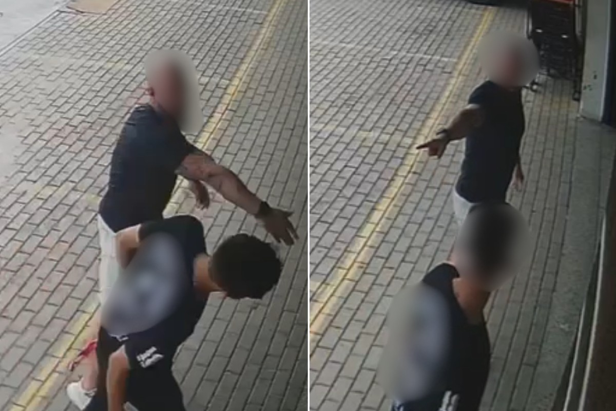 Funcionário de mercado é agredido por psicólogo após fazer barulho com a moto; VÍDEO