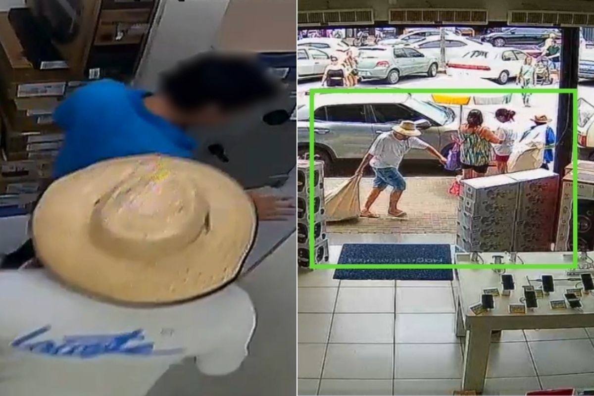Trio faz funcionários reféns e assalta Magazine Luiza no litoral de SP; VÍDEO