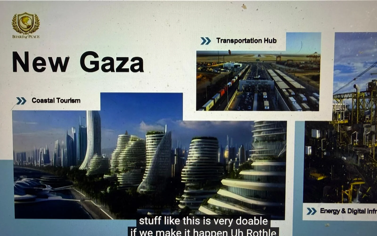 Trump apresenta projeto de ‘Nova Gaza’ com prédios de luxo e turismo