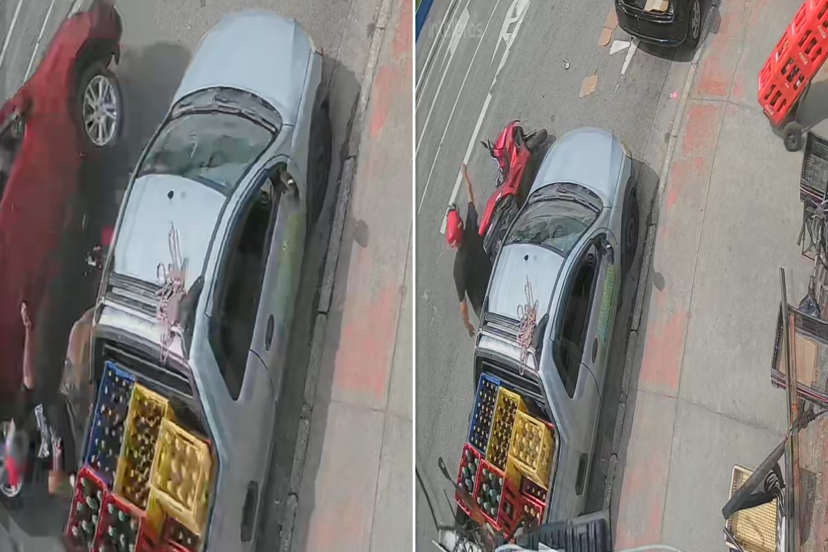 Grávida é presa após atropelar motociclista durante briga de trânsito