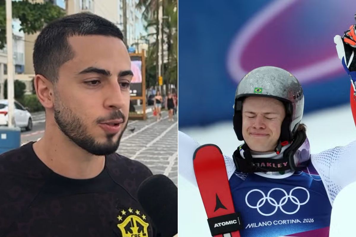 Primo de Lucas Pinheiro celebra medalha de ouro inédita do brasileiro nas Olimpíadas de Inverno