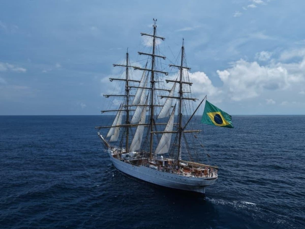 Cisne Branco: Navio veleiro pode ser visitado apenas neste domingo