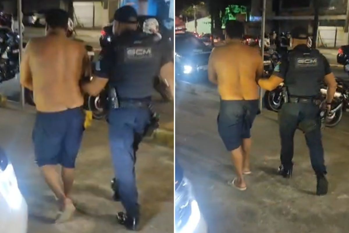 Homem é preso por agredir e esganar companheira e atacar crianças