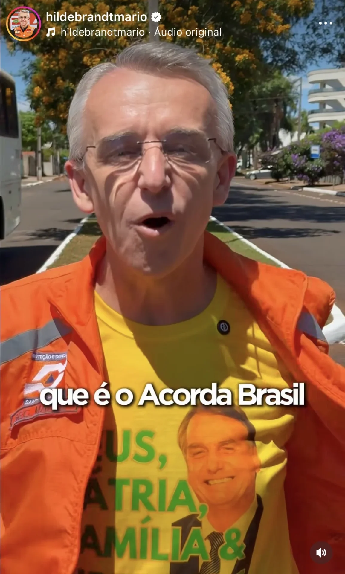 Secretário de SC convocou ato extremista com colete da Defesa Civil; PT quer investigação