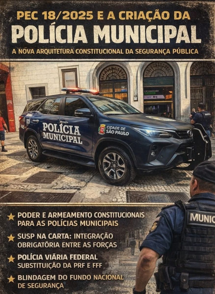 PEC 18/2025 e a Criação da Polícia Municipal: A Nova Arquitetura Constitucional da Segurança Pública