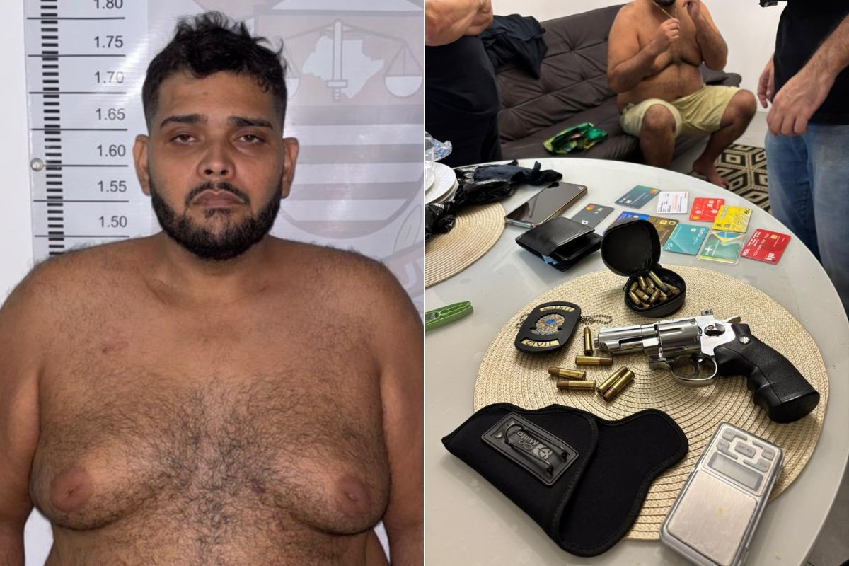 Homem agride companheira, é denunciado e preso com distintivo policial