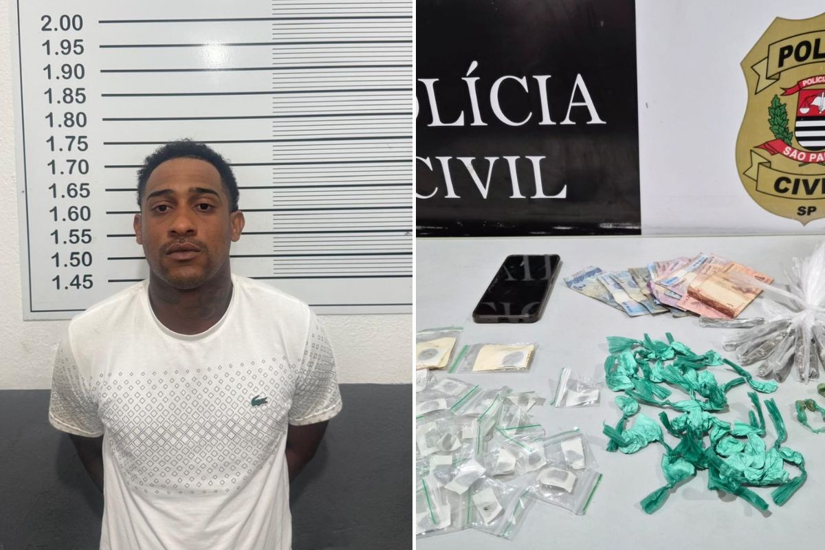 Homem é preso por tráfico de drogas e confessa ser membro do PCC