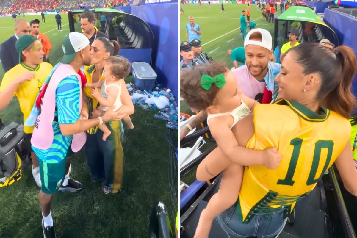 Beijo em Neymar, filhos no estádio e looks: os bastidores de Bruna Biancardi na Copa do Mundo