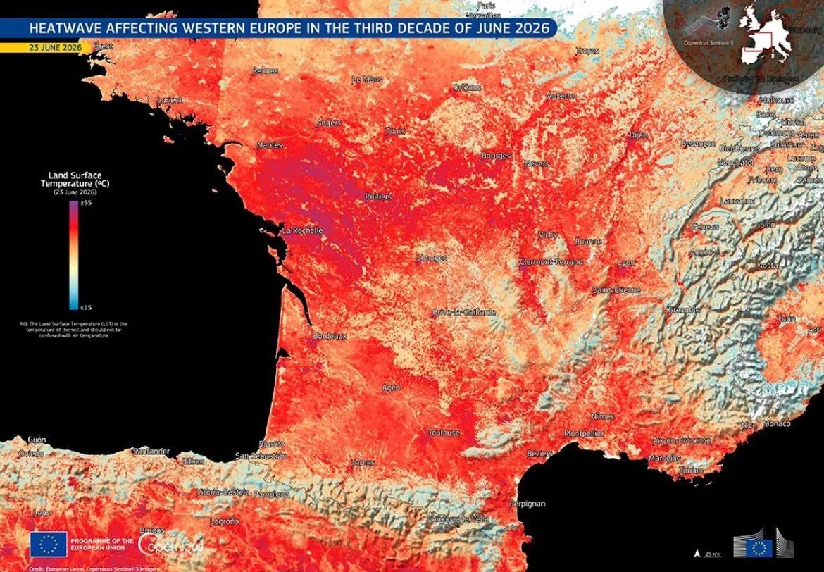 Bloqueio ômega ajuda explicar temperaturas de 50°C na Europa