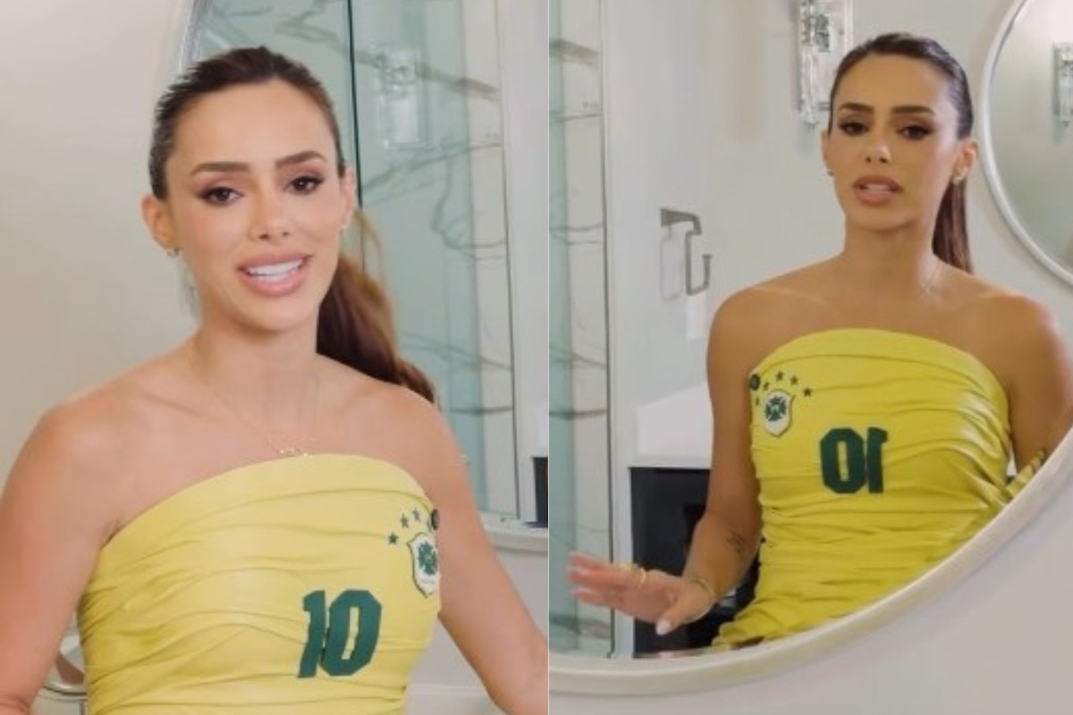 Bruna Biancardi mostra look dela e das filhas para o jogo do Brasil contra o Japão; VEJA