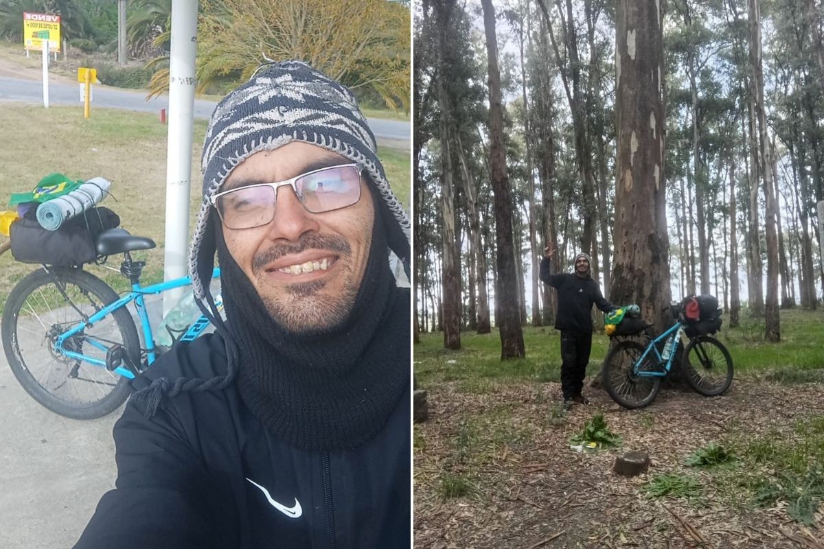 Com R$ 48 e uma bike, ex-ajudante de pedreiro vai ao ‘fim do mundo’