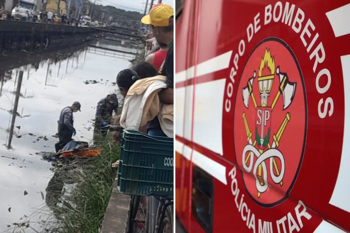 Corpo é encontrado submerso em canal no litoral de SP