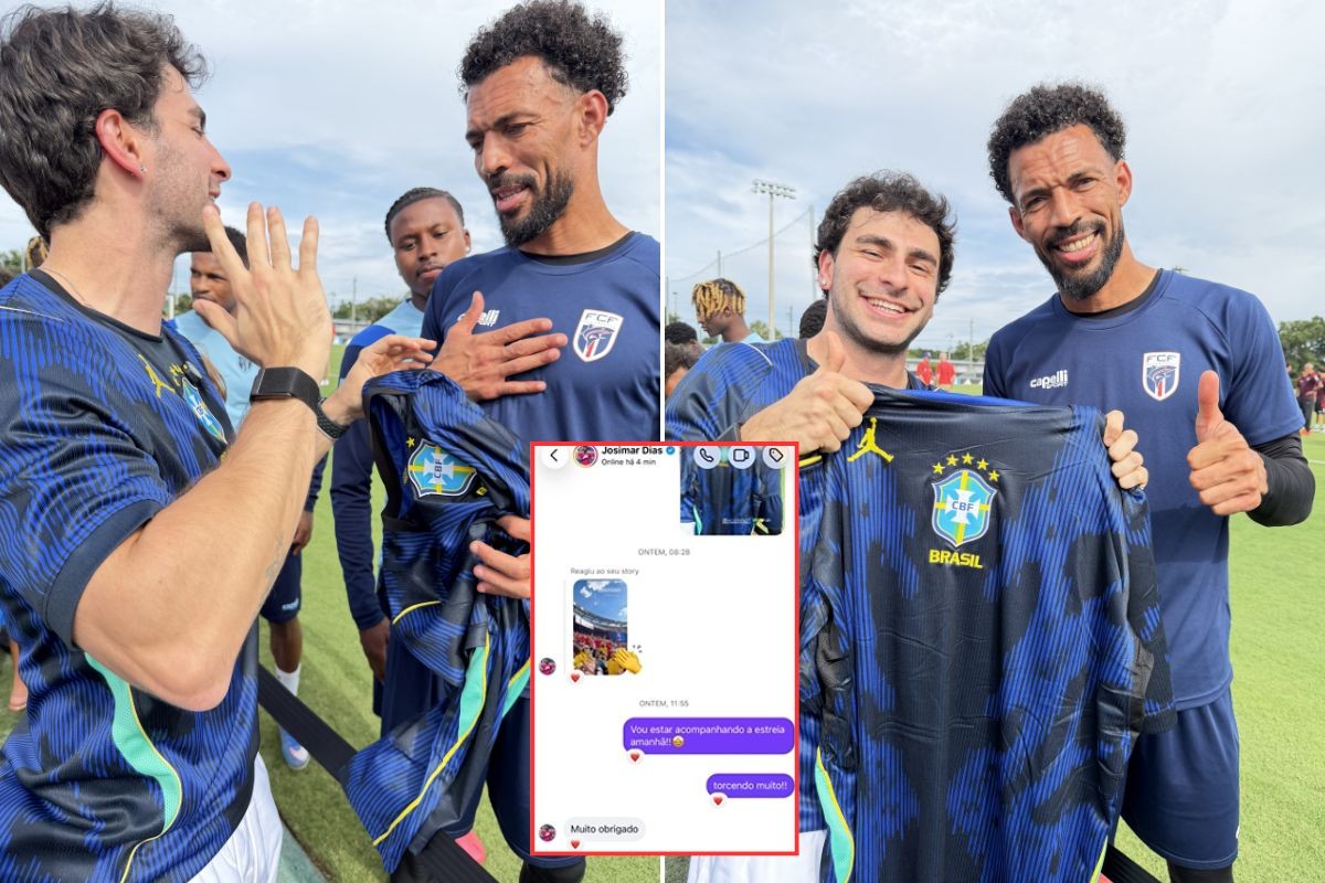 Herói na Copa e fenômeno na web, Vozinha ganha camisa do Brasil