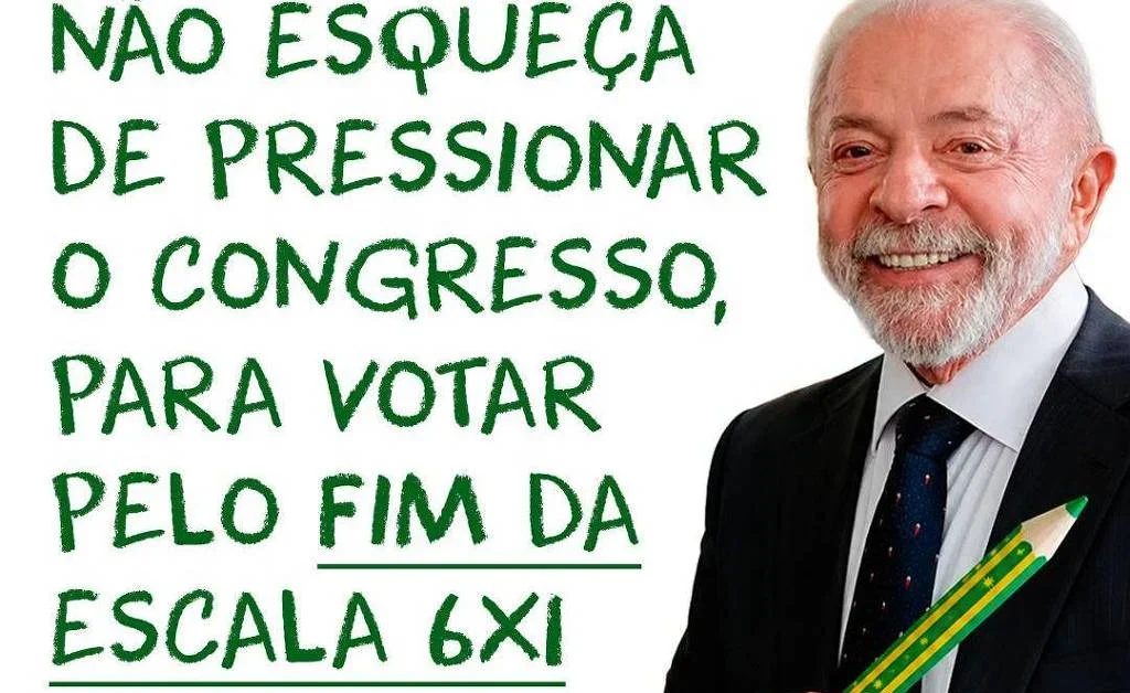 Justiça manda Lula suspender anúncios da 6×1 nas redes