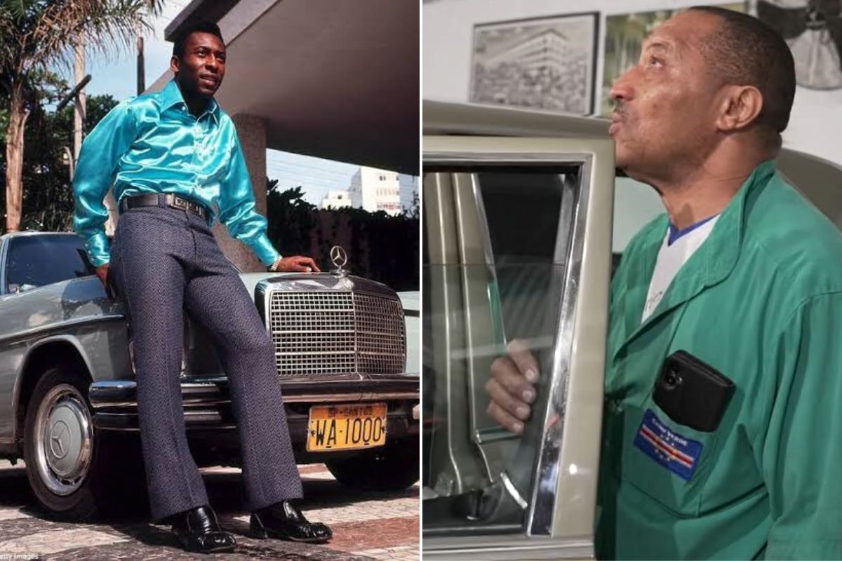 Mecânico de Cabo Verde e amigo de Pelé reencontra Mercedes do Rei