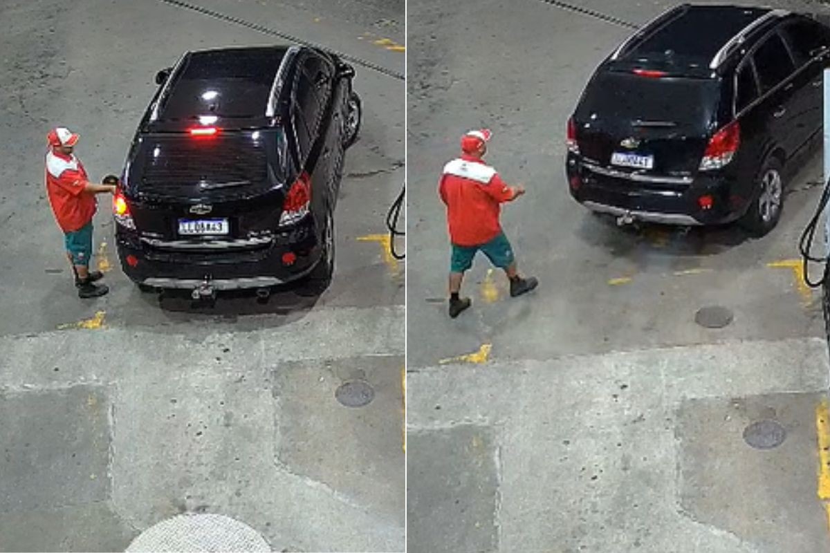 Motorista enche o tanque e foge sem pagar em posto em SP; VÍDEO