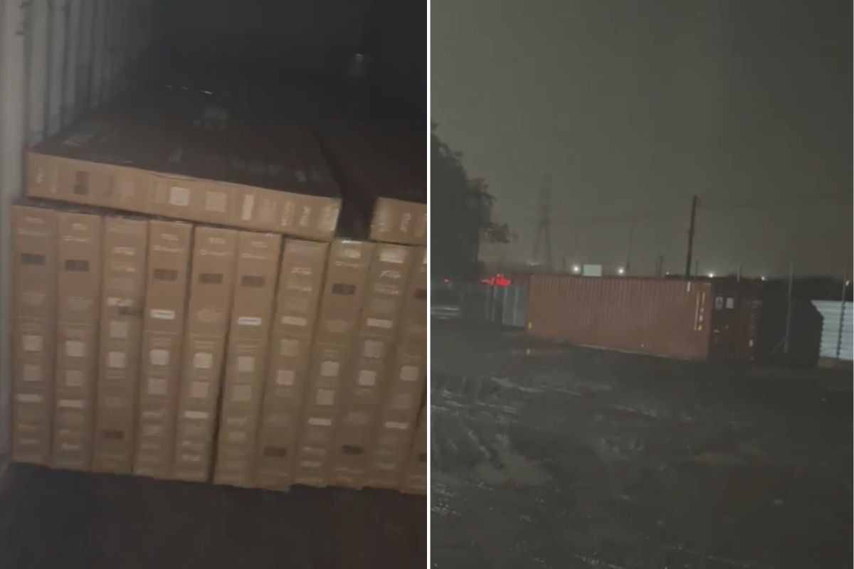 Polícia recupera carga de TVs de R$ 715 mil e prende suspeito