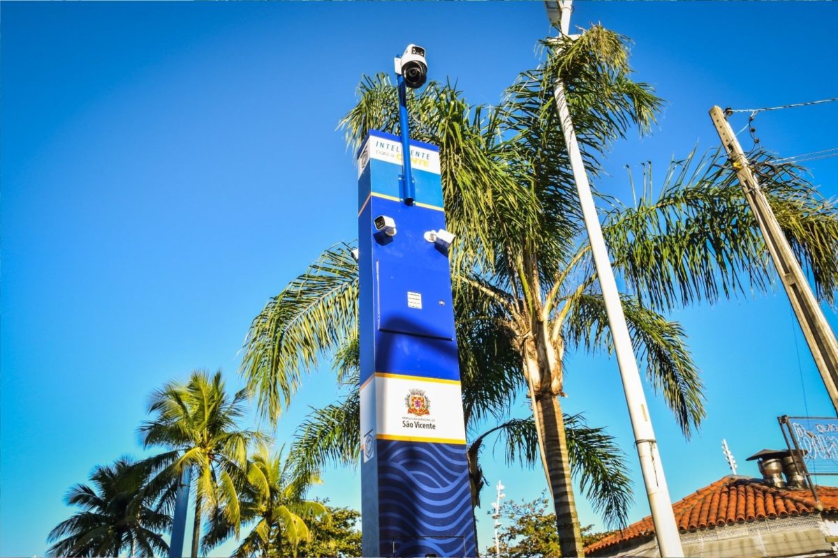 São Vicente instala 250 câmeras com IA para reforçar segurança