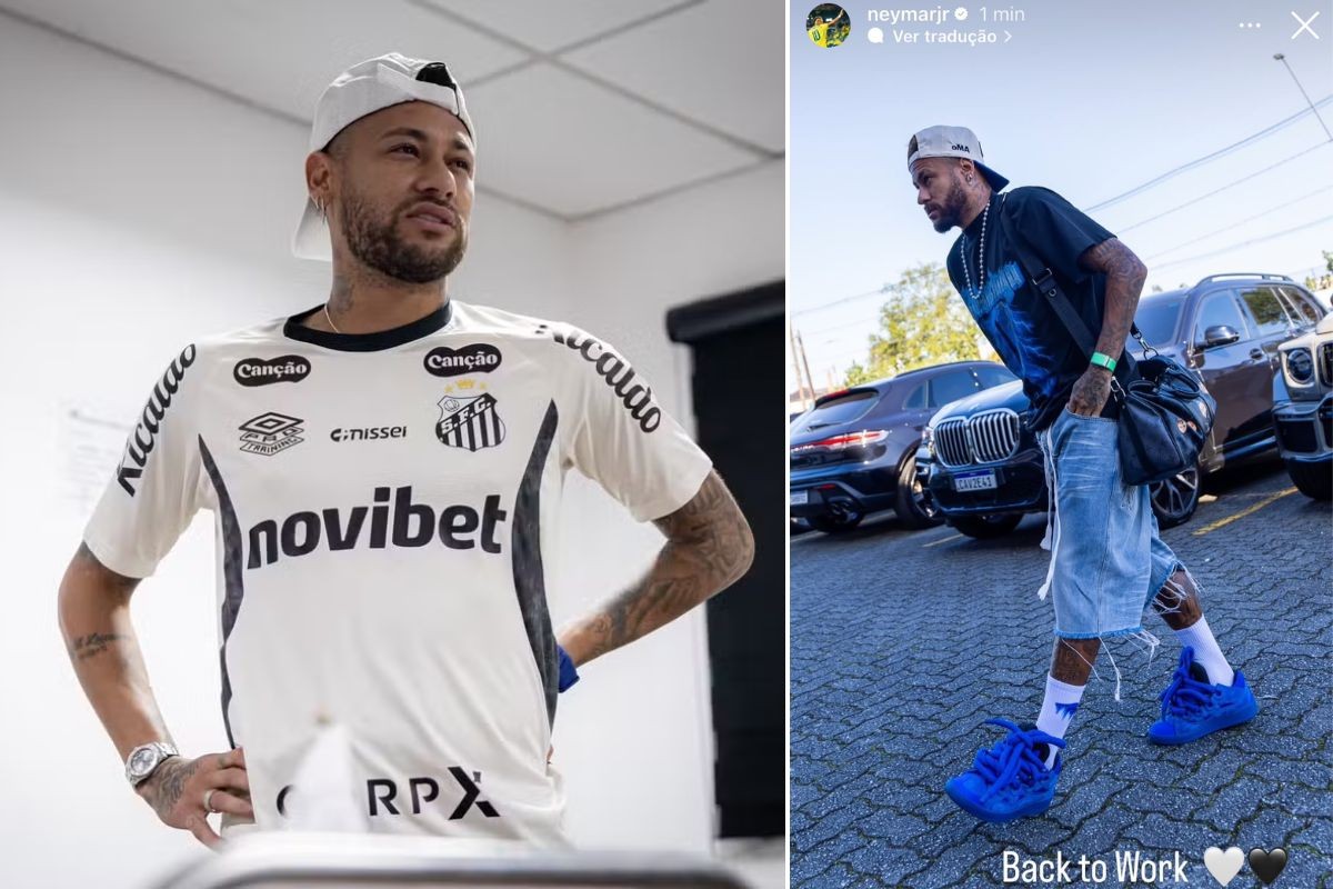 Após Copa do Mundo, Neymar se reapresenta ao Santos