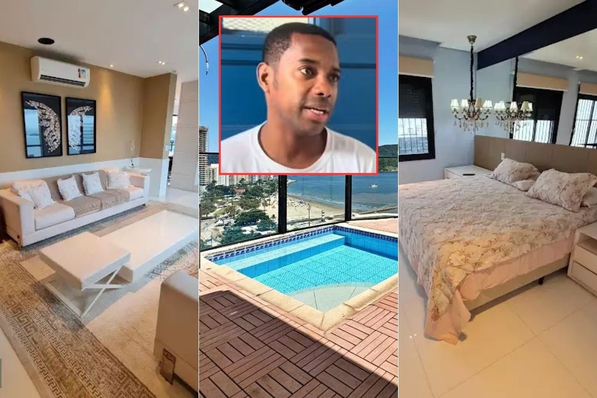Cobertura de Robinho à venda em Santos fica R$ 1,1 milhão mais barata; conheça o imóvel