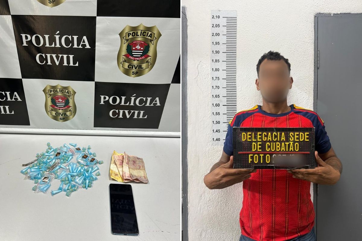 Homem é preso após ser flagrado escondendo drogas em caminhão; VÍDEO
