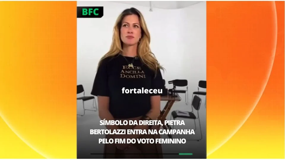 Influenciadora bolsonarista defende fim do voto feminino