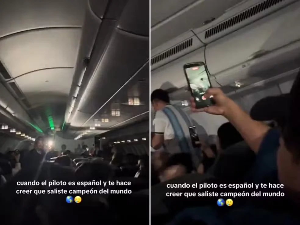 Piloto espanhol diz que Argentina ganhou a Copa em voo sem wi-fi e lotado de argentinos